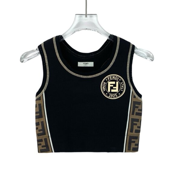 Fendi Fendi Multicolor Logo Monogram Sports Vest - Picture 1 of 8